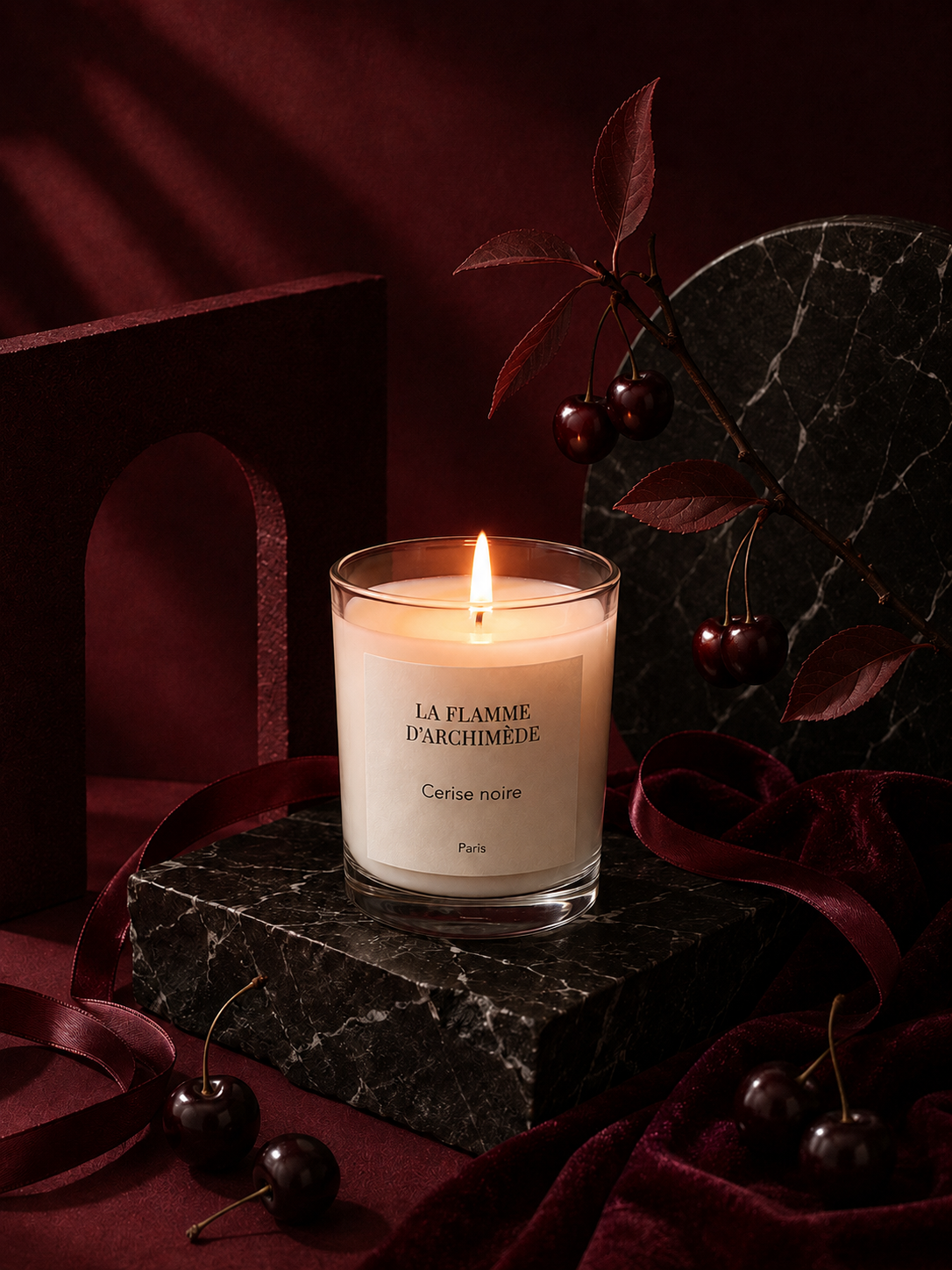 Bougie parfumée - Cerise noire